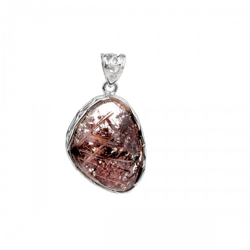 Lodolite Pendentif en argent 925