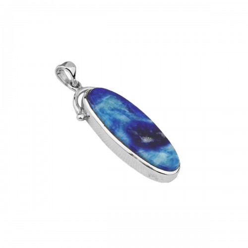 Afghanite Pendant pm14 in 925 Sterling Silver